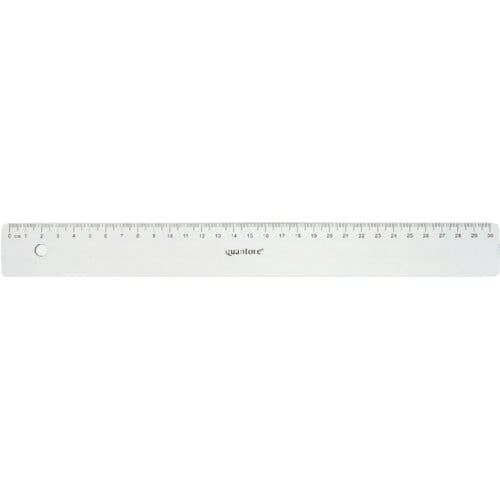 Liniaal Quantore 30cm kunststof transparant