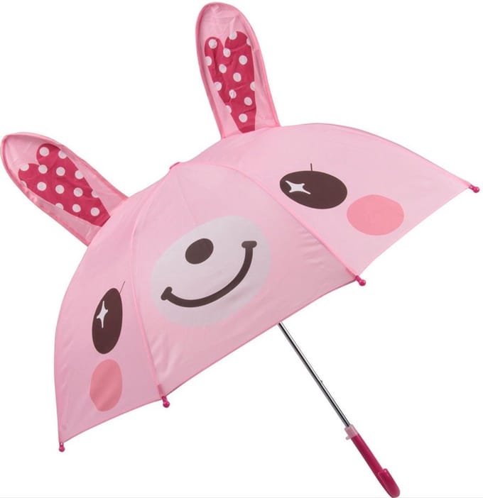 *** Kinder Paraplu konijn voor Kinderen - 3 tot 8 jaar Kinderparaplui - Regen Herfst - Paraplu's - van Heble® ***