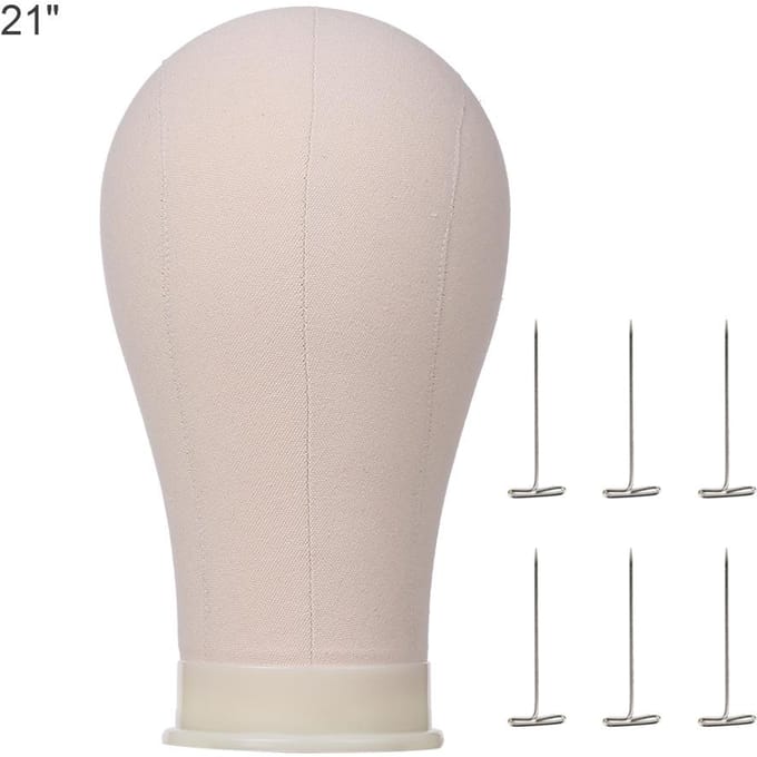 Kurk Canvas Blok Hoofd Mannequin Hoofd Pruik Display Styling Hoofd Mannequin Canvas Hoofd 21 gray