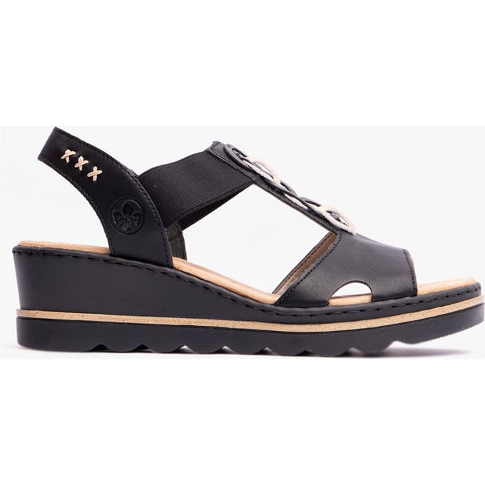 Rieker Sandalen zwart Synthetisch - Dames - Maat 39