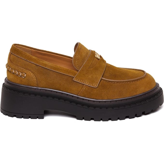 Steve Madden Pursuit Flat Shoes Chestnut Suede Größe: 41 | Loafer Outlet | Damen | Braun