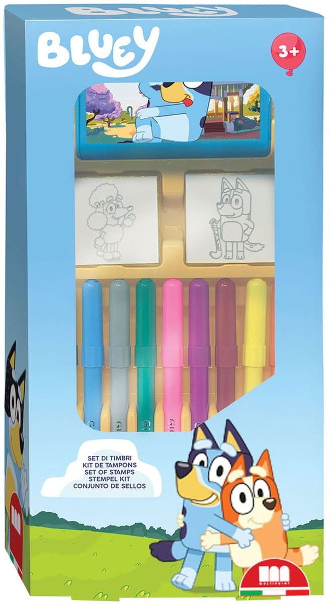 Bluey Stempelset met Viltstiften