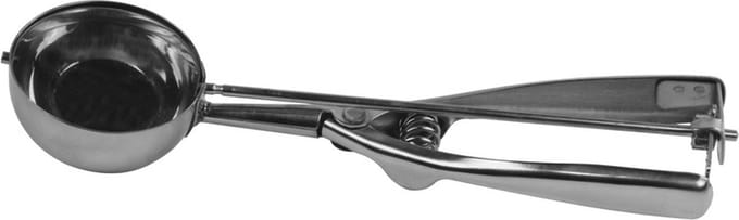 IJsschep metaal van 23 cm - IJsbollen tang met knijp mechanisme