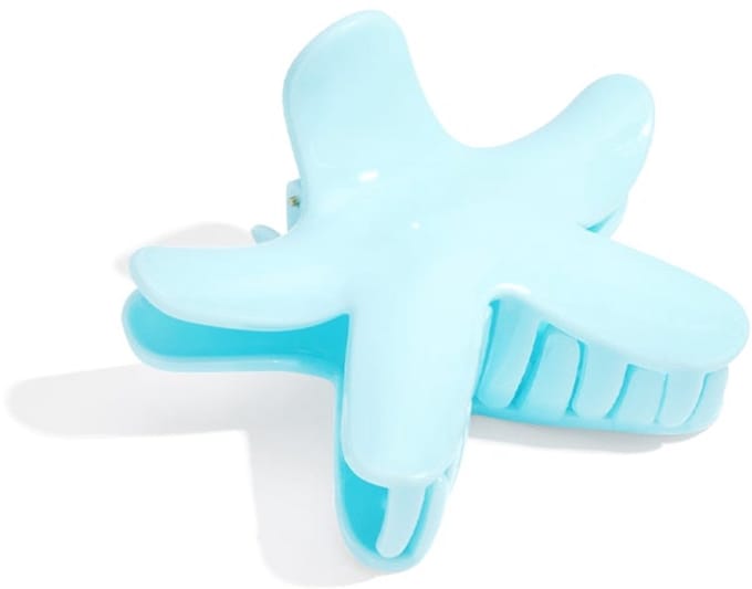 Haarspeldjes zeester dagelijkse plastic dagelijkse accessoires - hemelsblauw