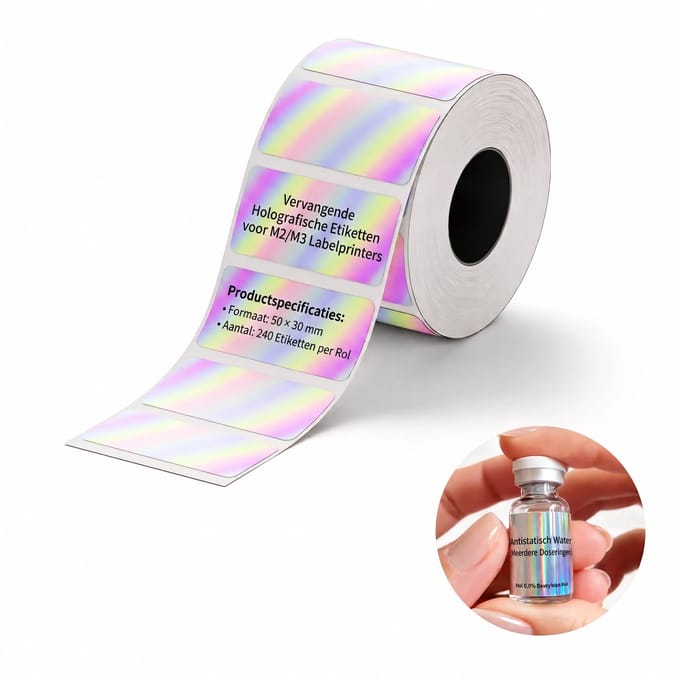 Niimbot - Labels/Etiketten M2 - 50x30mm - 240 vellen - Hologram