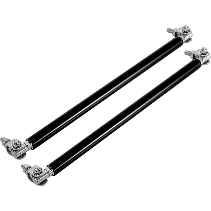1 Paar 20cm Auto Voorbumper Steunbalk Stut Auto Modificatie Steunstang Black