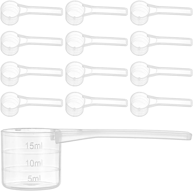 Cosensi - 12-Pack Plastic Maatlepels voor Keuken en Laboratorium