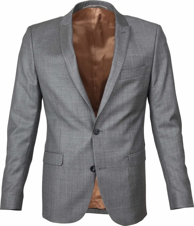 Suitable Colbert Evans Wol Antraciet - Maat 50 - Heren blazer