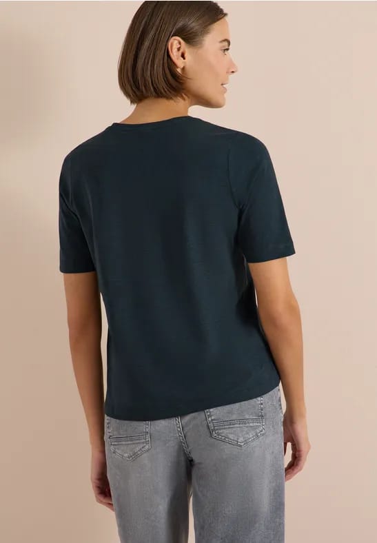Basic Shirt met V-hals