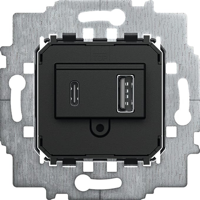 ABB Busch-Jaeger 6475U USB-A en USB-C voedingsadapter - 2CKA006400A0398 - E3JD8