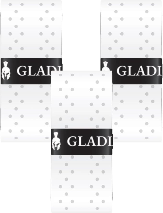 Gladiator geperforeerde Perfo Overgrips - wit - 10 stuks - tennis - padel - pickleball