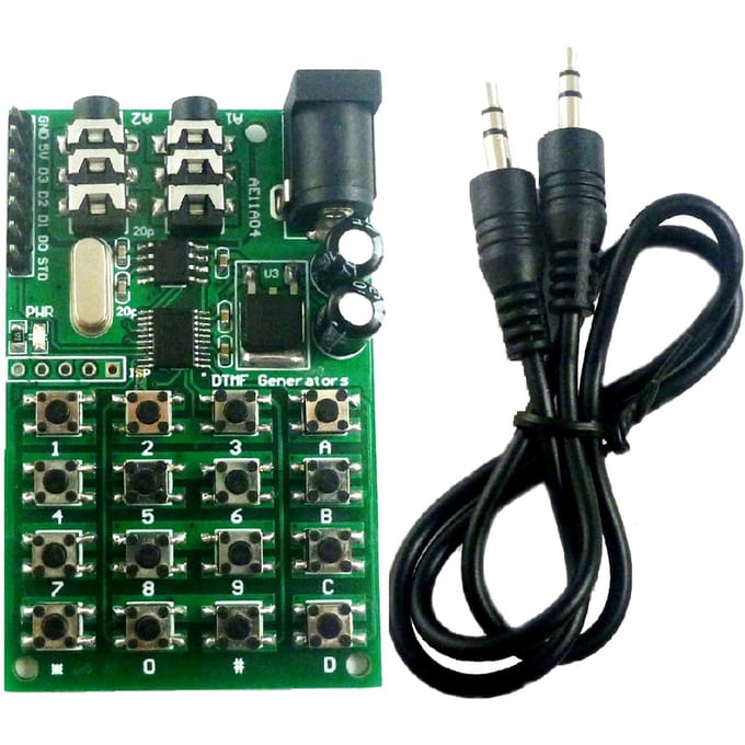 Module DTMF 5-24VDC Module générateur audio Encodeur vocal double carte émetteurs clavier pour multicolore