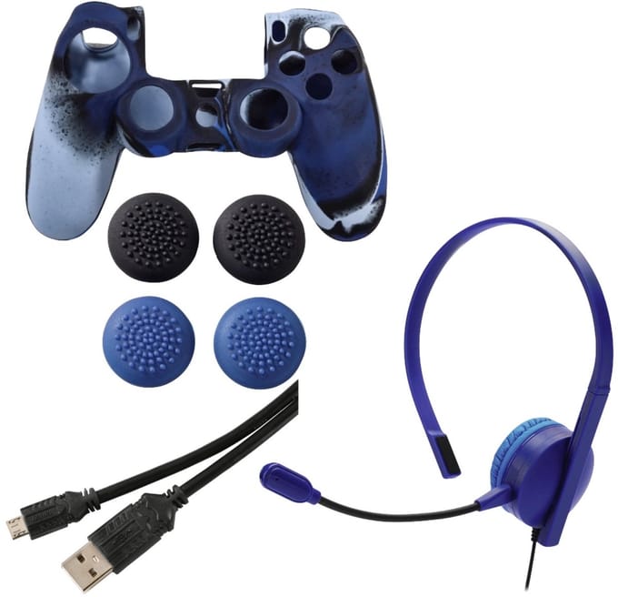 7-in-1 Controller Accessoirepakket Blauwe Camo voor Sony PS4