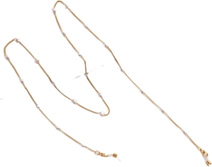 Parel Brilketting - Zonnebril Houder - Draag Je Bril - Imitatie Parels - Niet Gespecificeerd - Wit