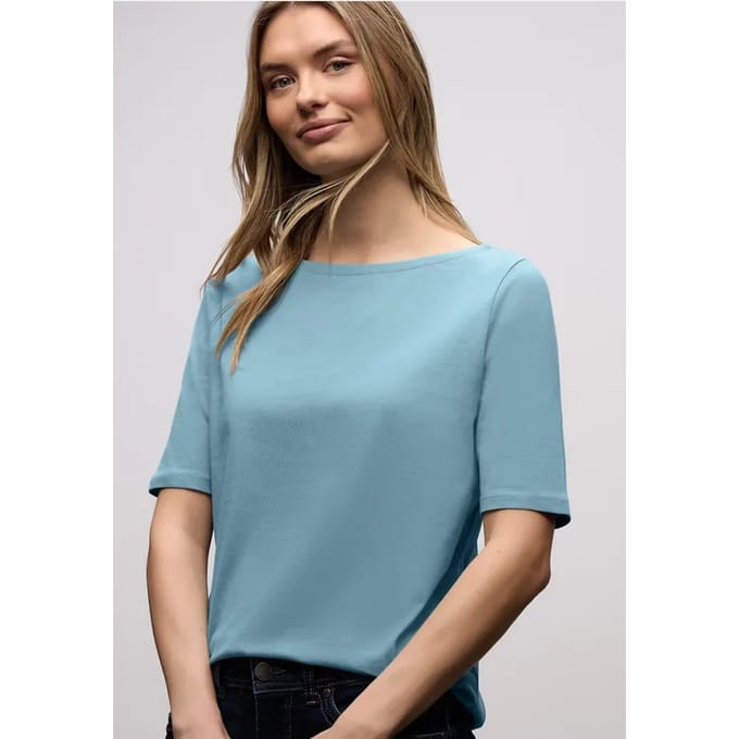 Shirt met boothals
