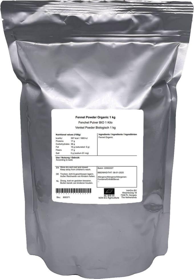 Venkel Poeder - 1 Kg - Holyflavours