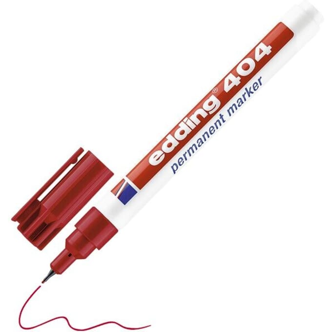 Edding Marker Permanent Edding 404 Rond 0,75 Mm Rood