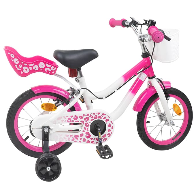 vidaXL - Kinderfiets - 12 - Inch - voor - 2-4 - jaar - oud - Roze