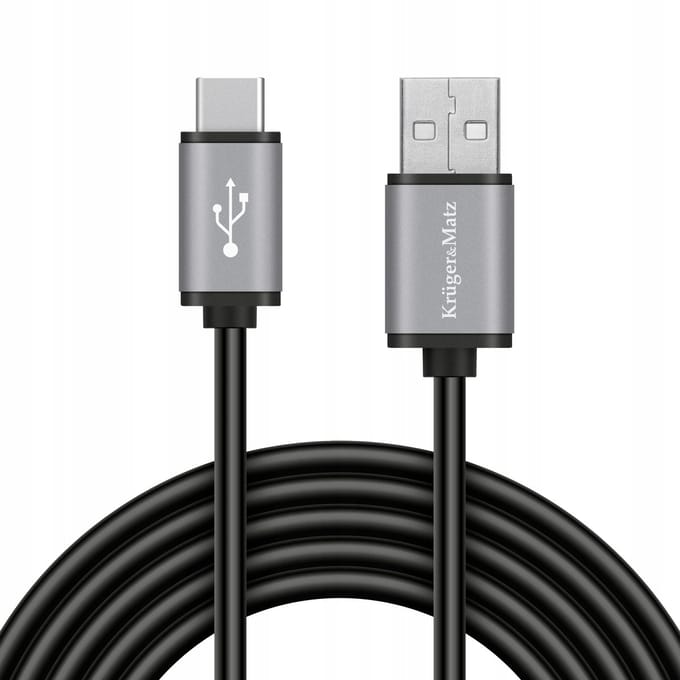 Kruger&Matz USB-C Kabel 1,8m KM1240 - Snel Laden & Data