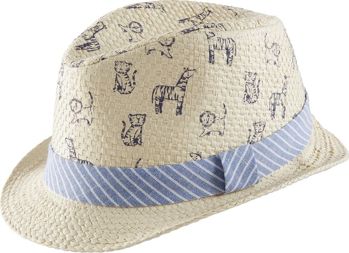 Vertbaudet Jongens borsalino met stro-look