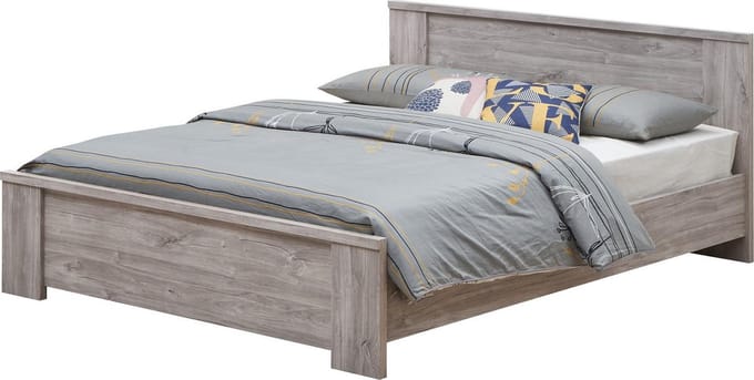 Belfurn - Elias Bed grijze eikkleur-160 x 200 cm