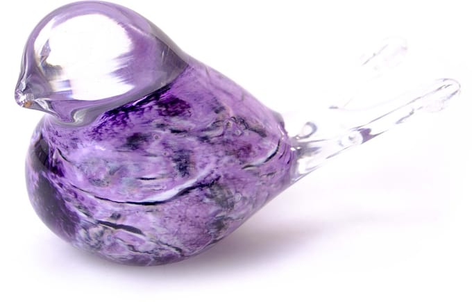 Loranto - Mini Urn Vogel Lilac - Kleine Urn - Urnen - Urn voor as