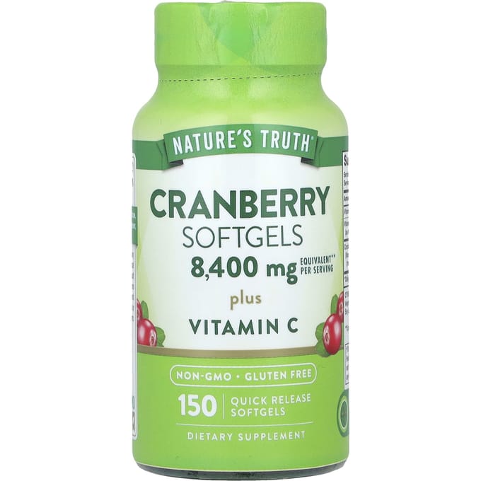 Nature's Truth, Cranberry Softgels and Vitamin C Plus, 150 Rapid-Release Softgels