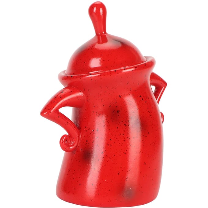 Bus met Attitude Multifunctionele Unieke Leuke Voedselopbergpot met Deksel voor Thuiskeuken Café Rood red