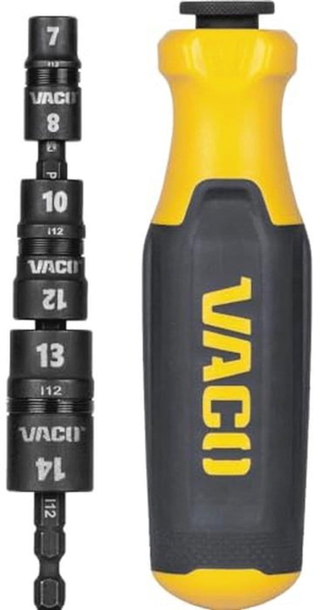 7-in-1 Impact Driver Socket Set - Metrische Multi-Bit Flip Socket Set met Handvat