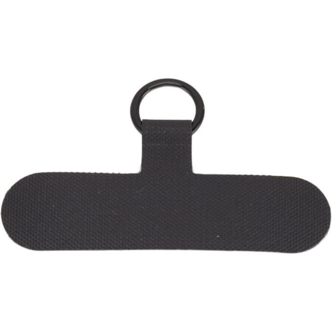 Universele Mobiele Telefoon Lanyard Patch Nylon Mobiele Telefoon Hangtouw Tab Verbindingsbevestiging zwart