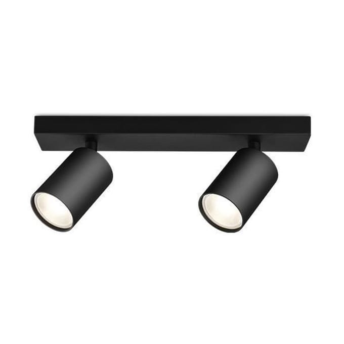 Braytron - LED Plafondspot Beta - 2x GU10 fitting - 300x120mm - Mat zwart