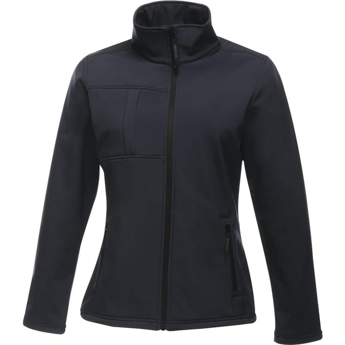 Regatta Dames/Dames Octagon II Waterdichte Zachte Shell Jas (Marine/Seal Grijs)