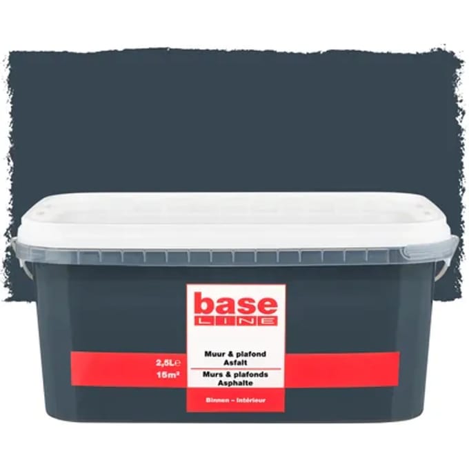 Baseline Muur & Plafond Muurverf - Mat - Asfalt - 2,5l