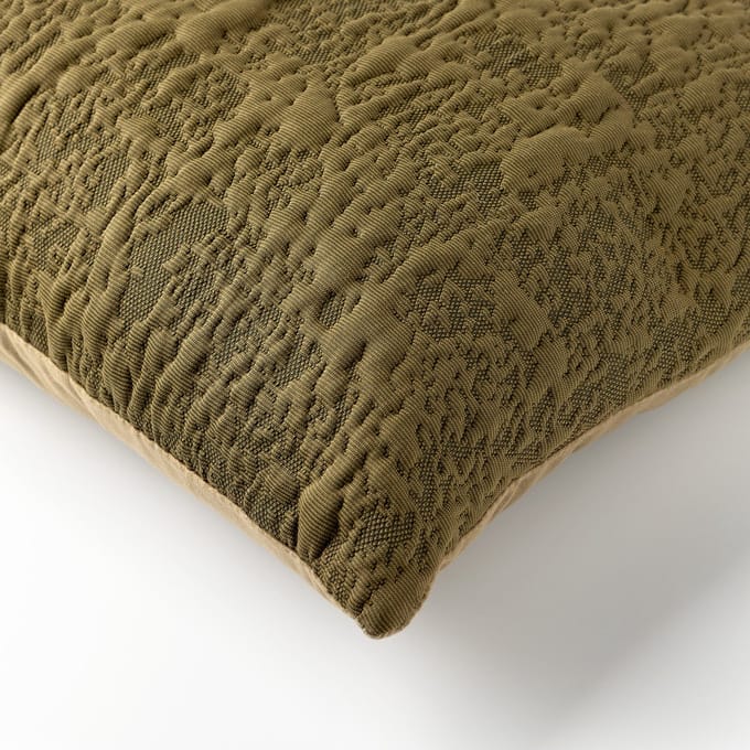 Dutch decor Sierkussen Lyla - Polyester - Groen - 45x45 cm (BxH) - 3D Patroon