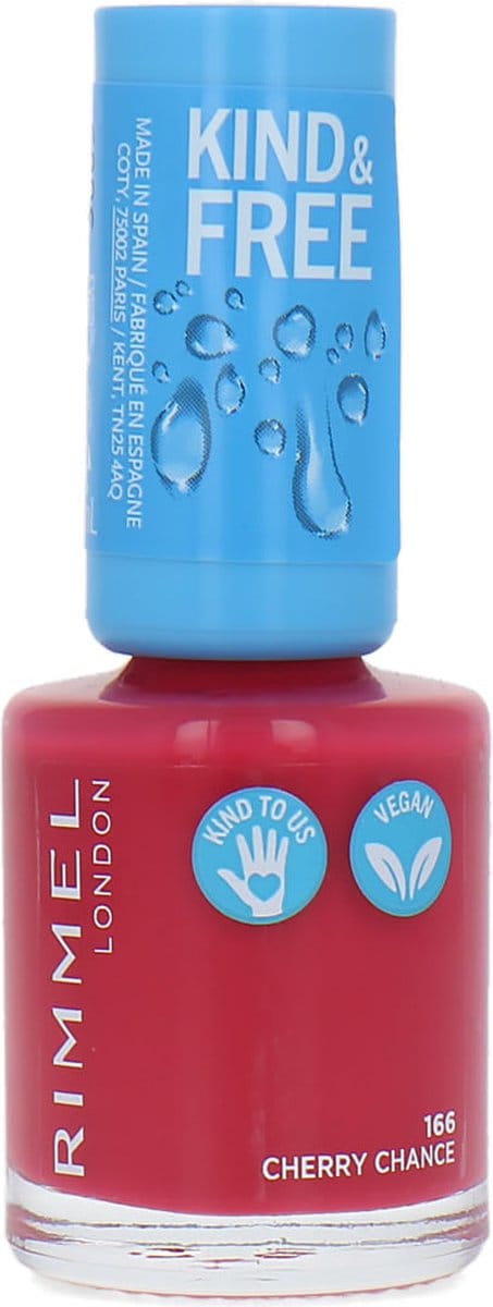 Rimmel Kind & Free Nagellak - 166 Cherry Chance (set van 3)