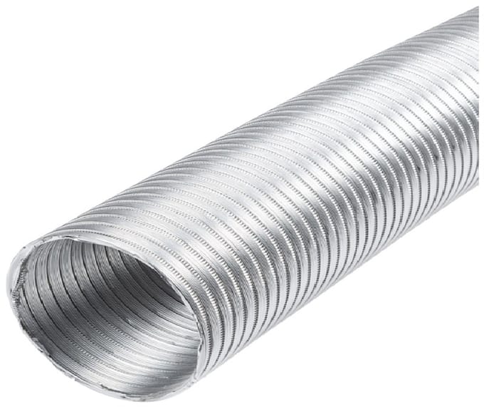Starre aluminium ventilatieslang rond Ø 200mm lengte 3 meter