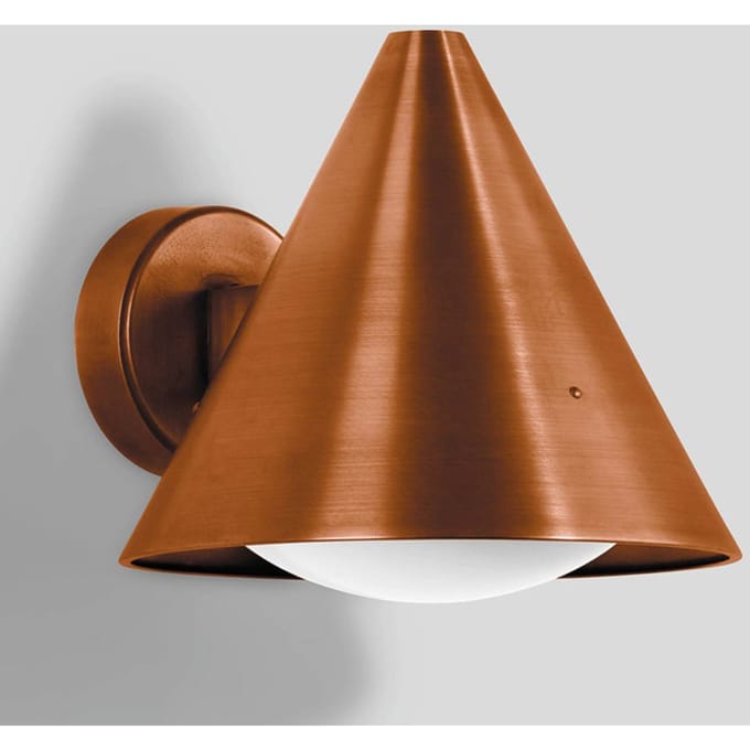 BEGA 31473K3 LED buitenwandlamp koper/opaalglas
