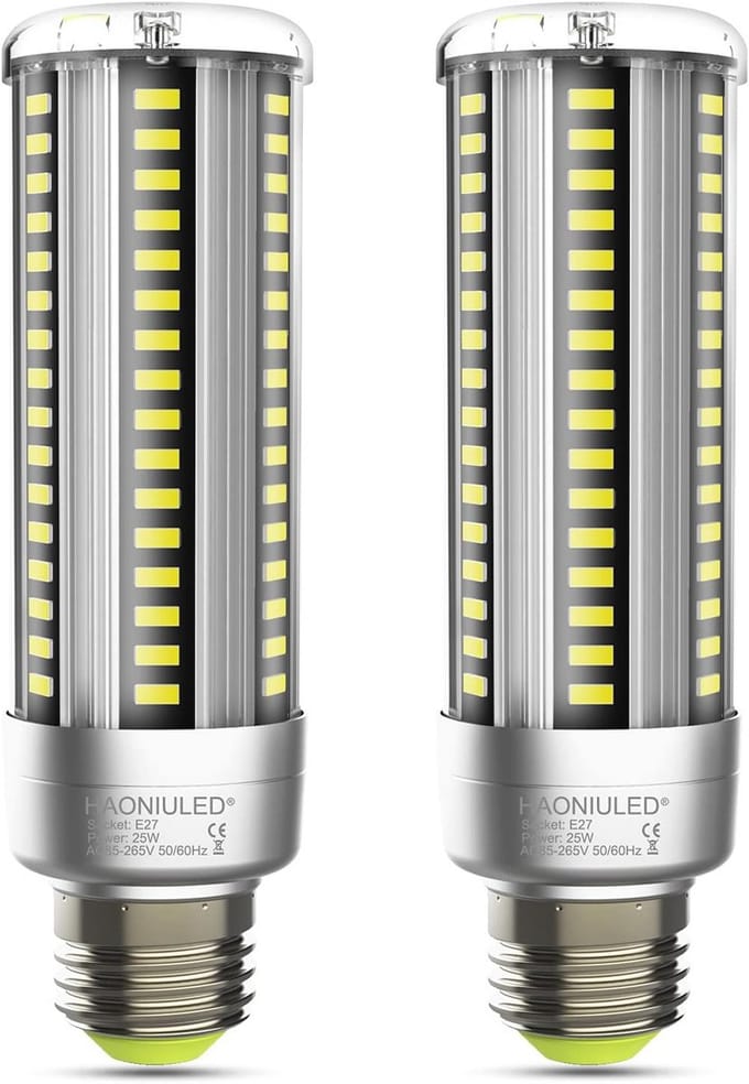 E27 LED Lamp 25W - Koud Wit, 3000LM - Vervangt 250W Gloeilamp - 2 Stuks