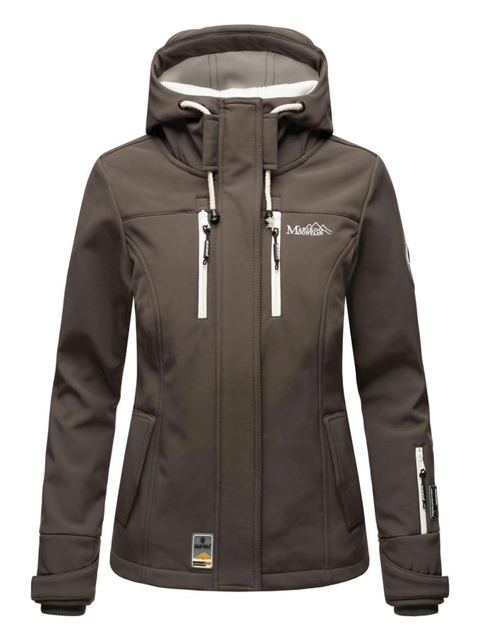Marikoo dames softshelljas – Kleine Zicke, warm met capuchon & fleecevoering
