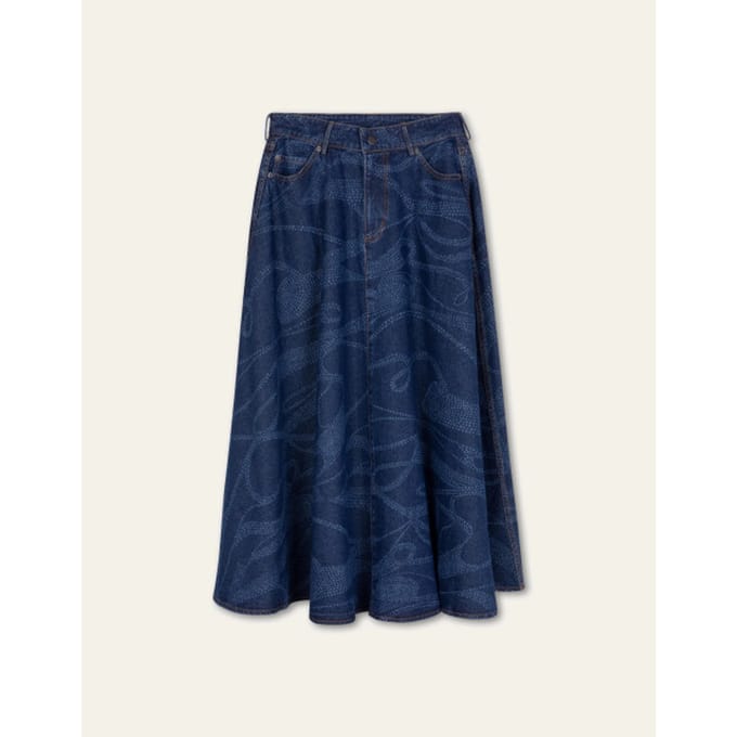 Oilily Silvina Rok- maat36 Blauw indigo