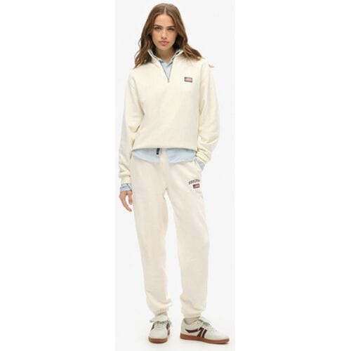 Superdry Athletic Essential Boyfriend Joggingbroek White Grootte: 46