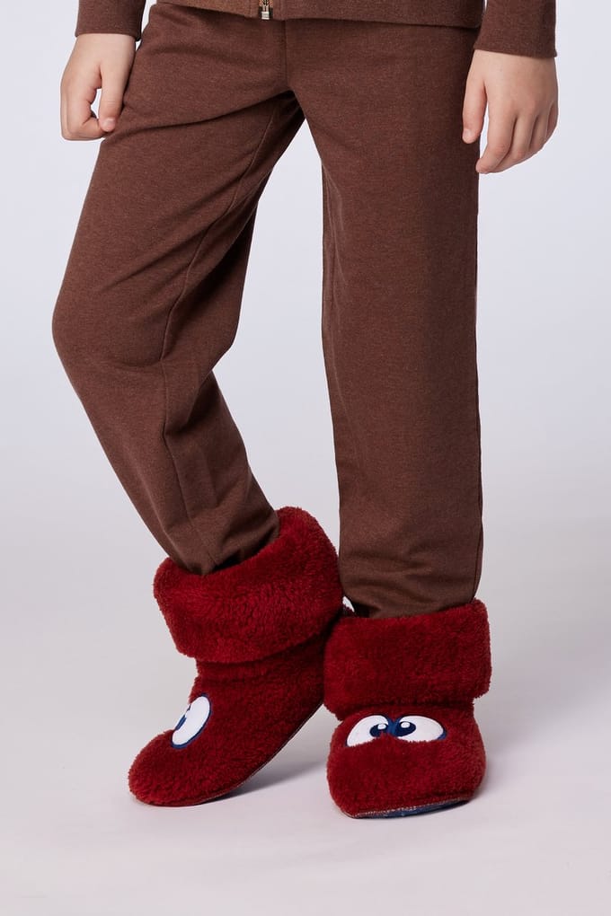 Woody Pantoffels Donkerrood Rood 26-30