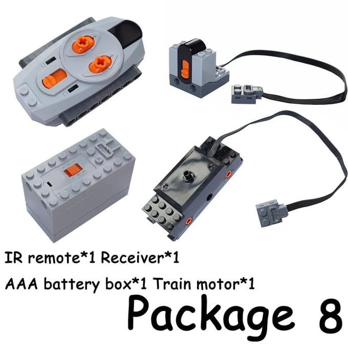 Motor Set 8293 PF Functies Technische Componenten Bouwstenen Werkt Met MOC High-tech DIY Stenen Batterijbakken