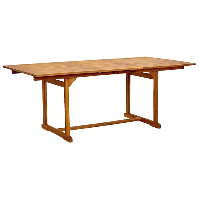 vidaXL - 9-delige - Tuinset - massief - acaciahout - en - textileen