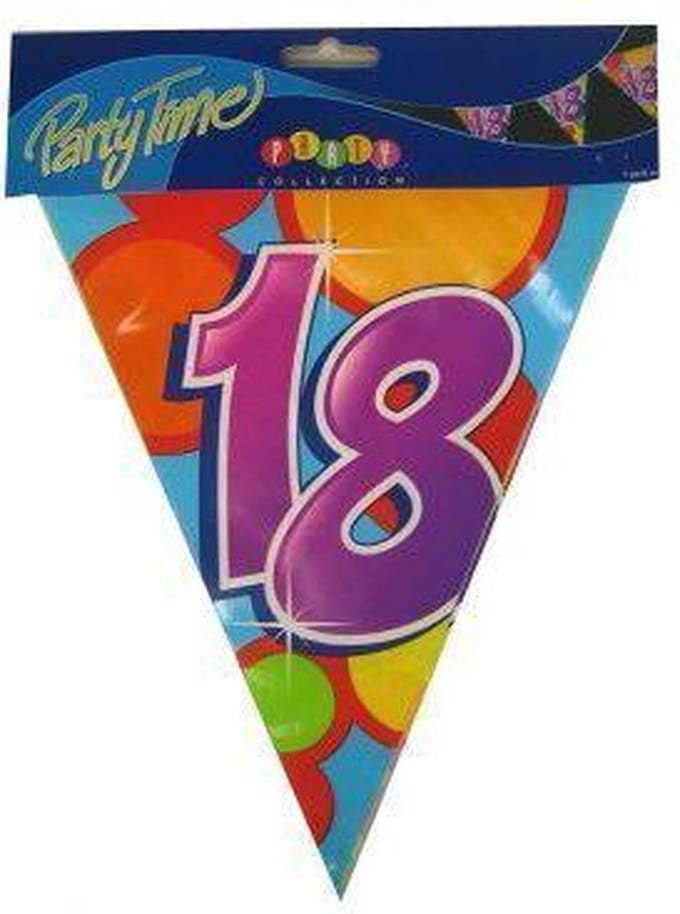 Vlaggenlijn leeftijd 18 jaar 10 meter