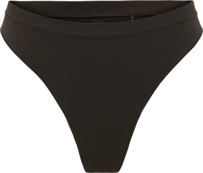 ONLY dames 3P microfiber strings vicky rib bruin