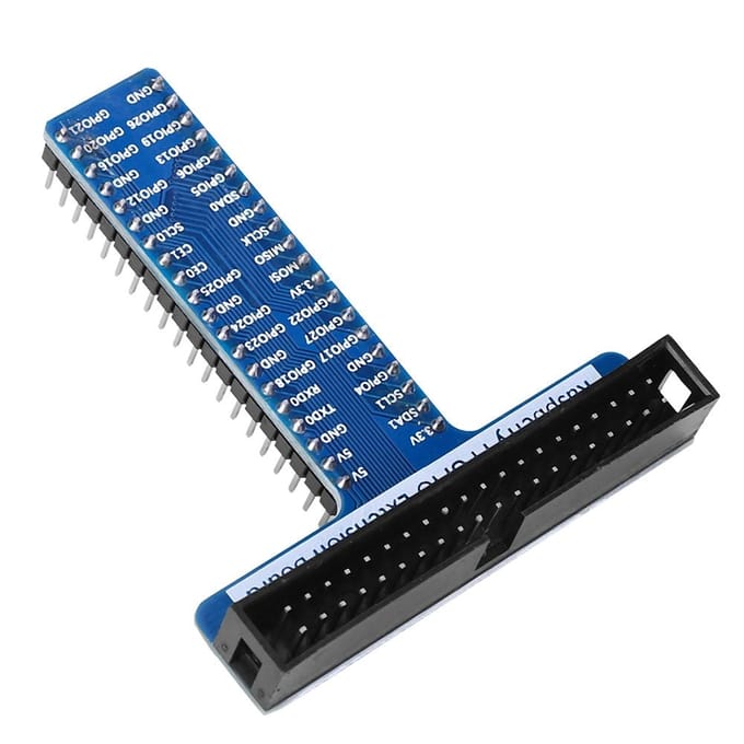 2 pièces 2x20 broches 40 broches Type T Accessoires de carte d'extension GPIO Convient pour Raspberry Pi 1b 2B 3B
