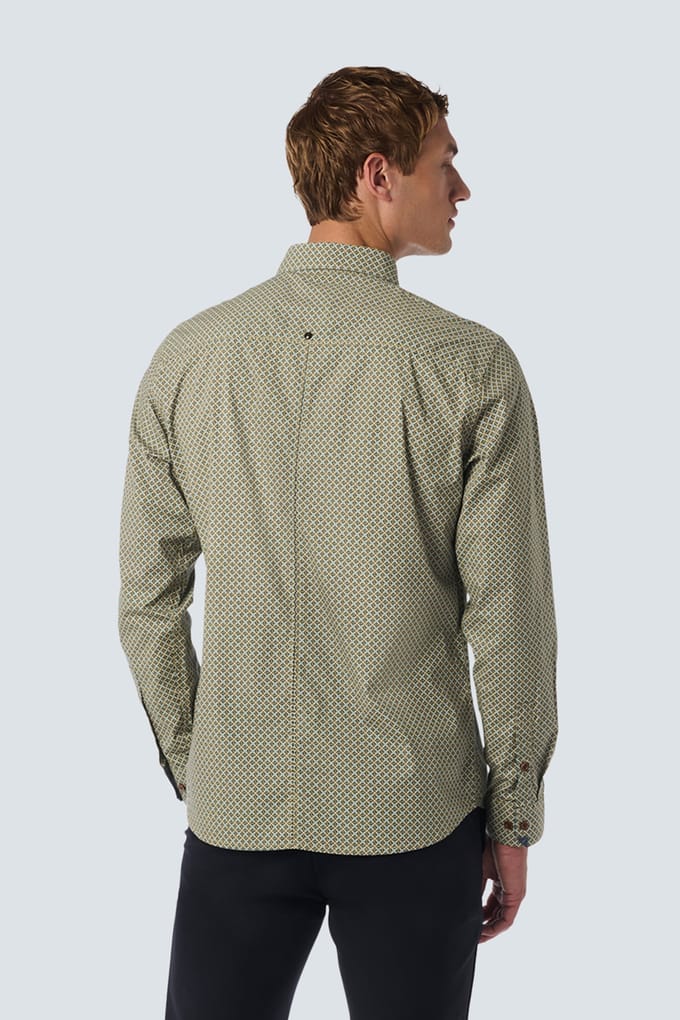 No Excess Shirt Stretch Allover Printed Cloud Größe: S | Casual hemden Outlet | Herren
