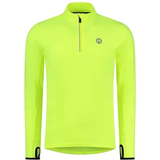 Rogelli Core Heren Hardloopshirt - Lange Mouw - Duimgat - Fluor