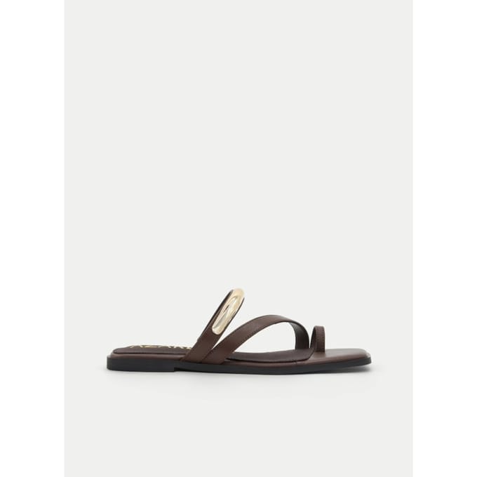Montevita platte sandalen Jinetese bruin